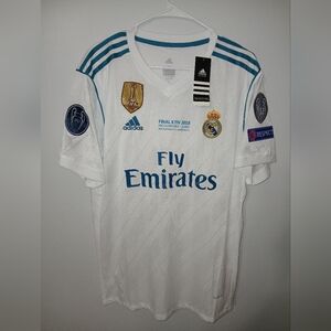 -REAL MADRID RONALDO UCL JERSEY 2017/18 — SIZE: XL